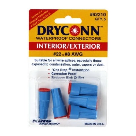 Ecm Industries 5PK RED Wire Connector 62210